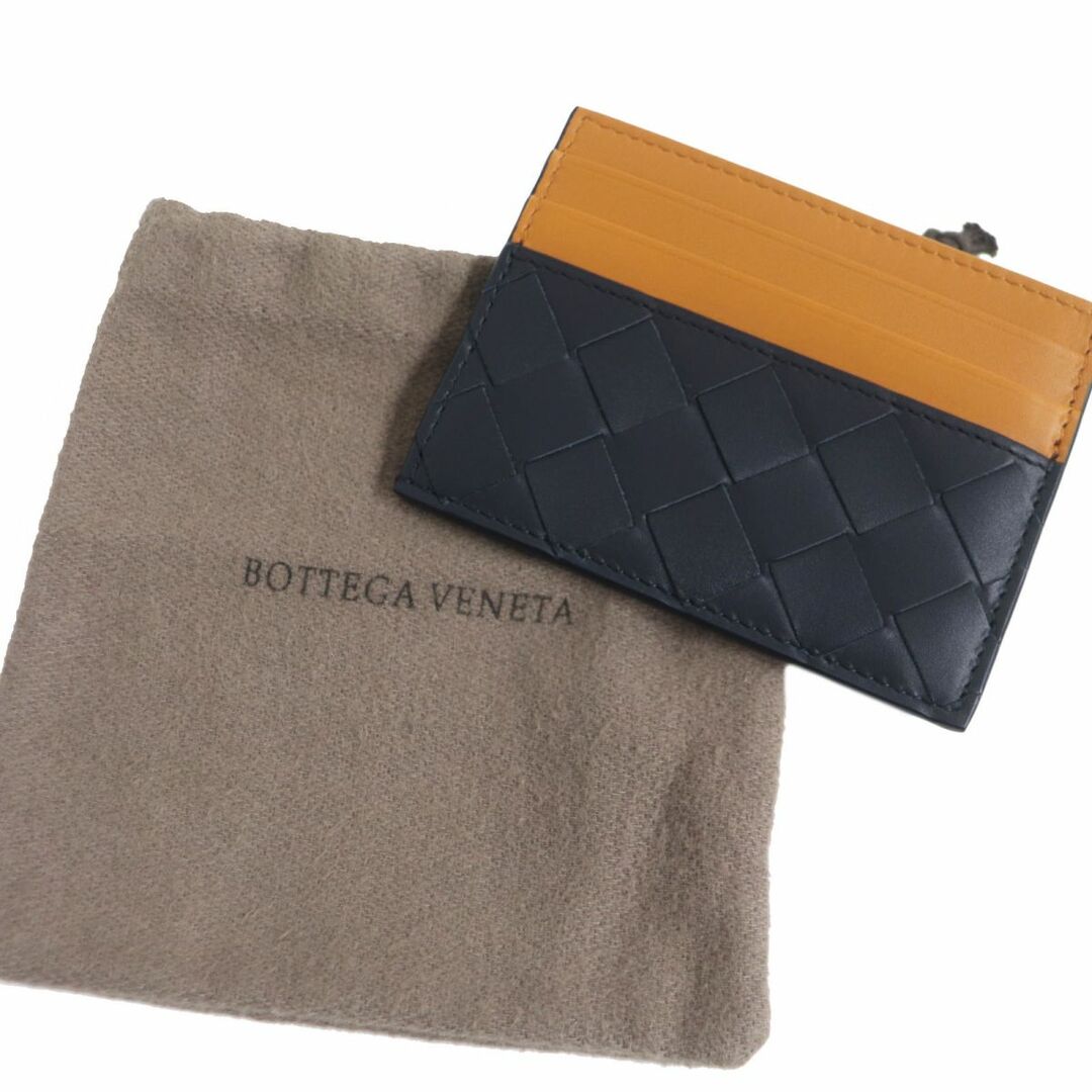 未使用品□BOTTEGA VENETA/ボッテガヴェネタ 749449 イントレチャート レザー クレジットカードケース/名刺入れ スペース/コブ  イタリア製