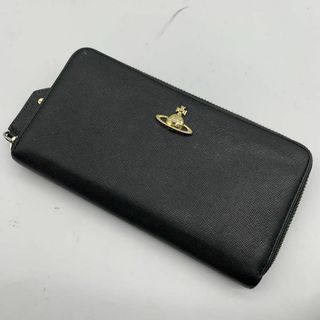 ヴィヴィアンウエストウッド(Vivienne Westwood)のヴィヴィアン　ウエストウッド ラウンドファスナー 長財布 サフィアーノレザー 黒(財布)