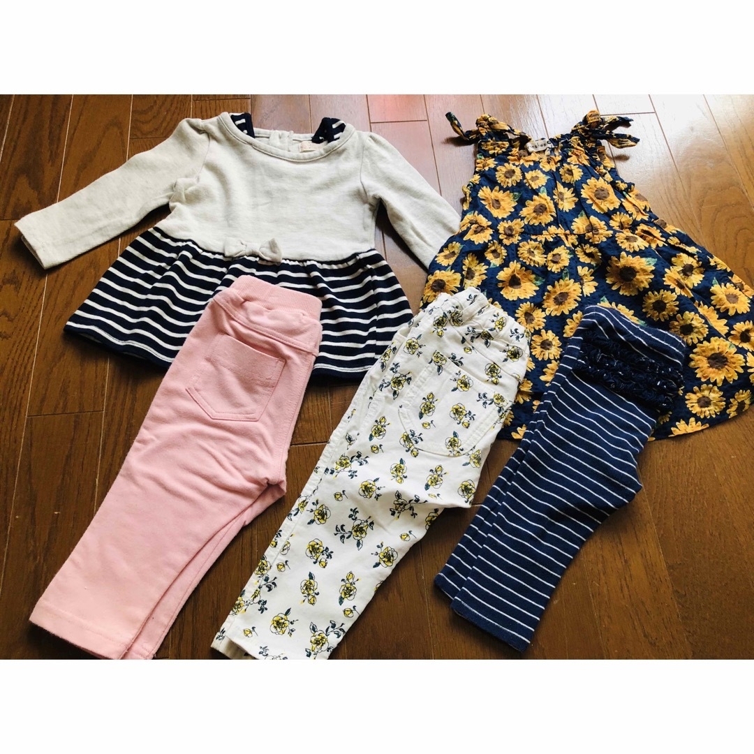 Branshes(ブランシェス)のベビー服　帽子　シューズ　80サイズ　まとめ売り　16着 キッズ/ベビー/マタニティのベビー服(~85cm)(ワンピース)の商品写真