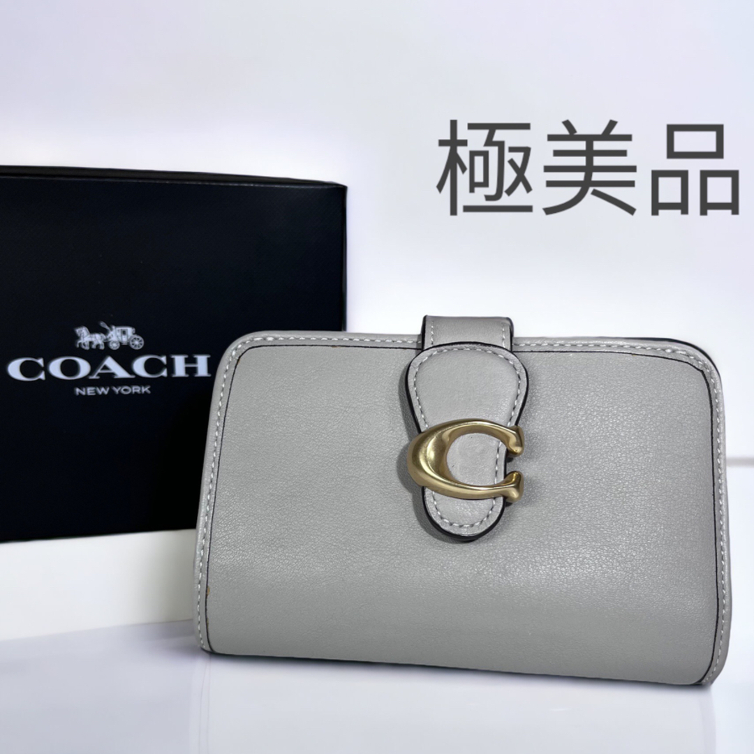 ほぼ未使用✴︎美品】COACH タビーミディアムウォレット 二つ折り財布-