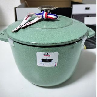 ストウブ(STAUB)のストウブ ラ・ココット de GOHAN M セージグリーン(鍋/フライパン)