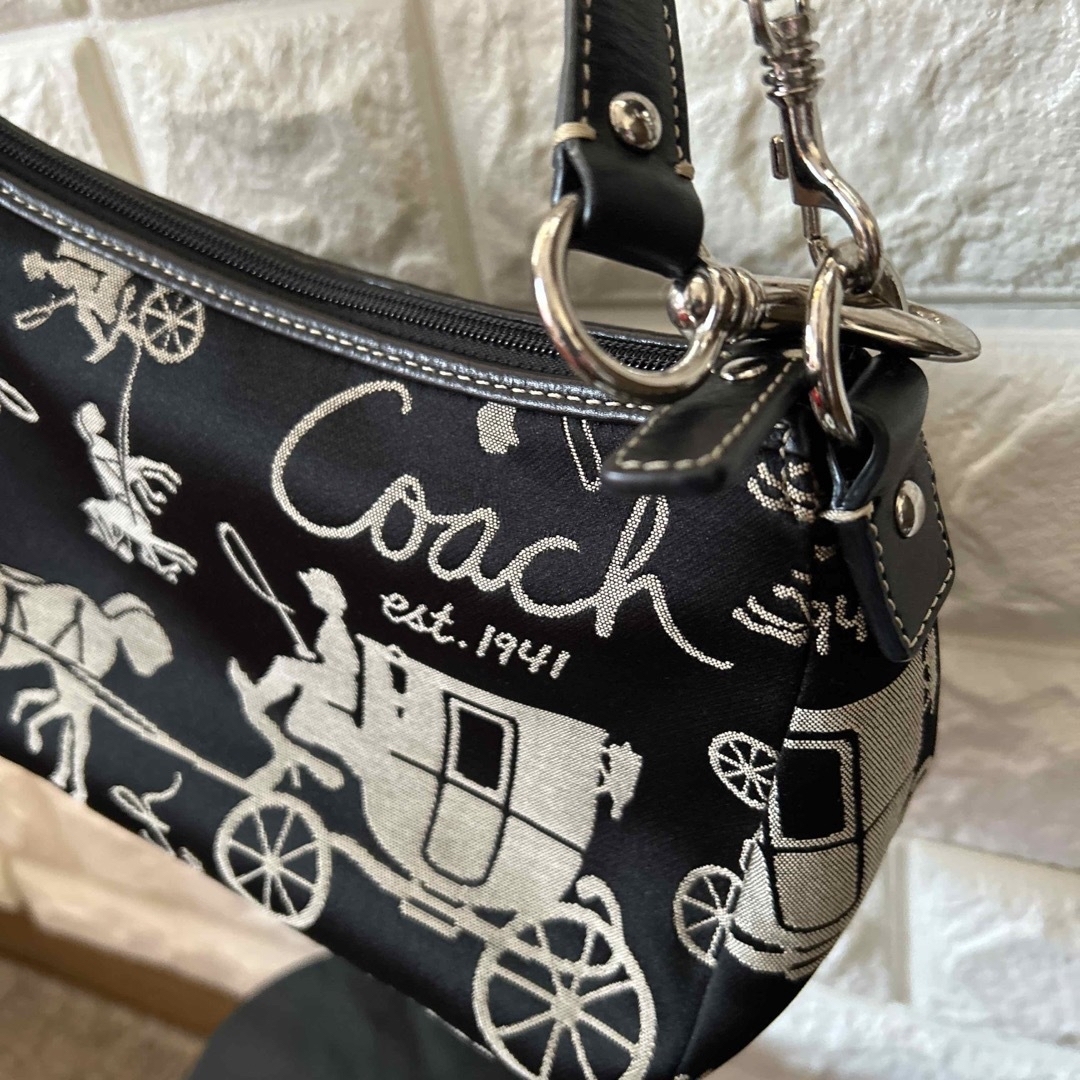 コーチ★新品未使用★COACH/2way トートバッグ、ショルダーバッグ 馬車柄