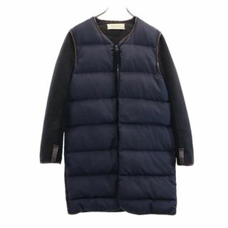 Marni - 【最高級】MARNI マルニ カーキ×ネイビー フードダウン ダウン ...