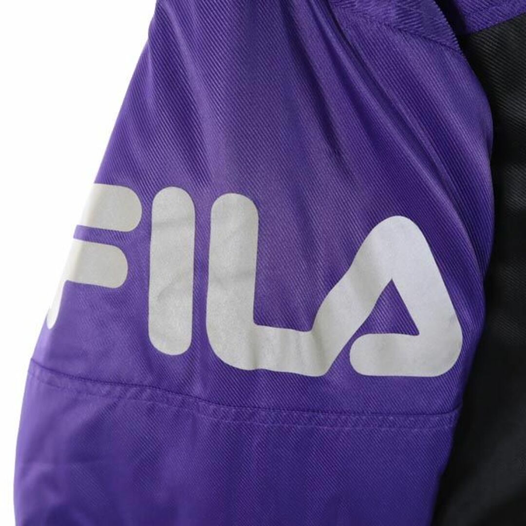 FILA(フィラ)のフィラ 中綿 ベンチコート L パープル系 FILA ロゴ メンズ 古着 【231103】 メンズのジャケット/アウター(その他)の商品写真