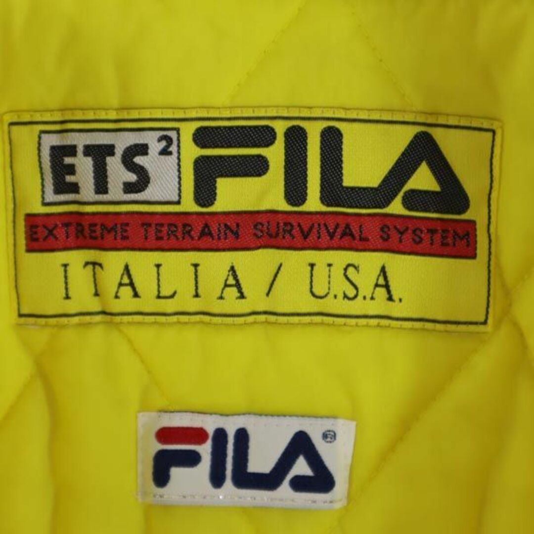 FILA(フィラ)のフィラ 中綿 ベンチコート L パープル系 FILA ロゴ メンズ 古着 【231103】 メンズのジャケット/アウター(その他)の商品写真