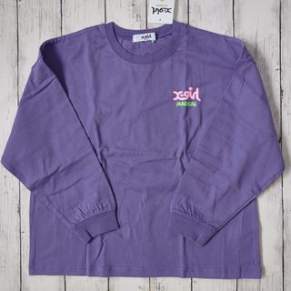 エックスガールステージス(X-girl Stages)のX-girl stages 未使用 長袖Tシャツ 130 パープル(Tシャツ/カットソー)