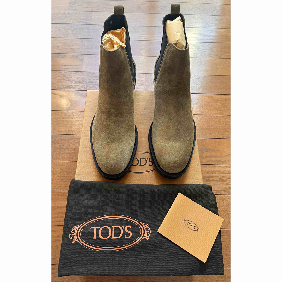 TOD'S(トッズ)の新品  未使用 TOD'S スエード ショートブーツEU38 キャメル 25cm レディースの靴/シューズ(ブーツ)の商品写真