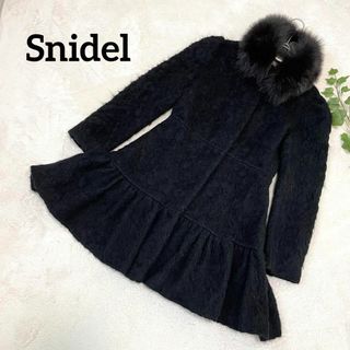 snidel☆Foxファー黒コート