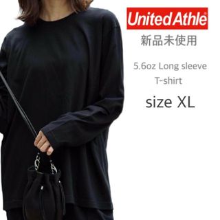 ユナイテッドアスレ(UnitedAthle)の新品未使用 ユナイテッドアスレ 5.6oz 無地 ロンＴ ブラック XL(Tシャツ/カットソー(七分/長袖))