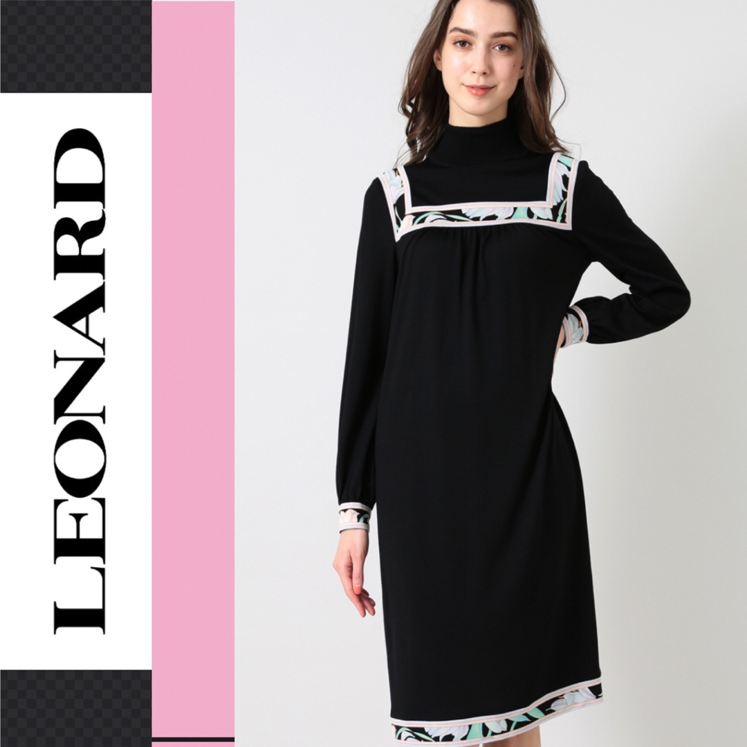 ★LEONARD★未使用タグ付き★ニットワンピース★４０★