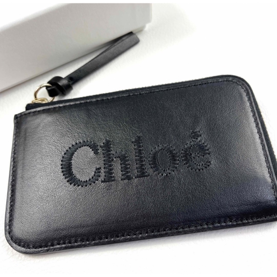 Chloe(クロエ)の【クロエ】 CHLOE カードケース フラグメントケース 定期入れ ブラック レディースのファッション小物(名刺入れ/定期入れ)の商品写真