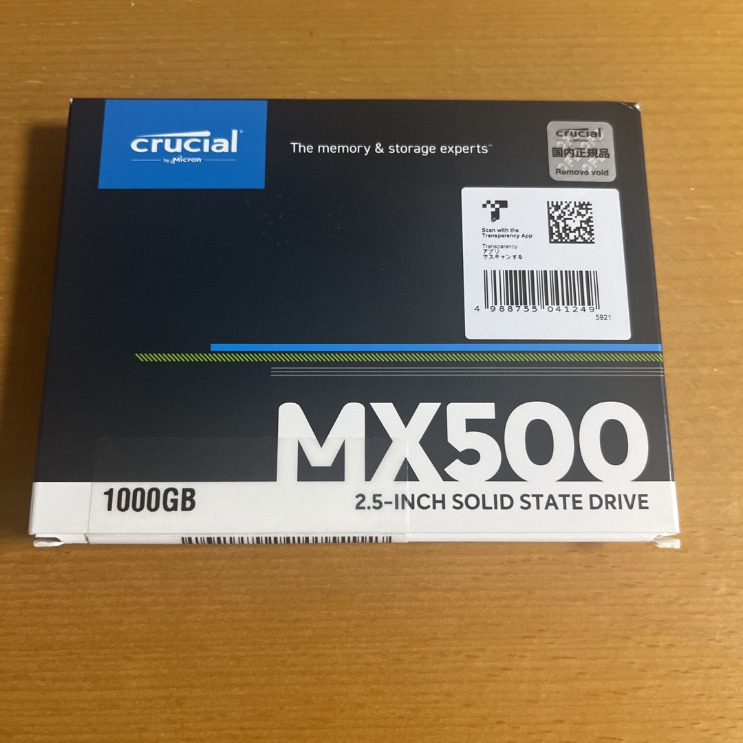 新品　crucial MX500 SSD CT1000MX500SSD1/JP25インチストレージ容量合計