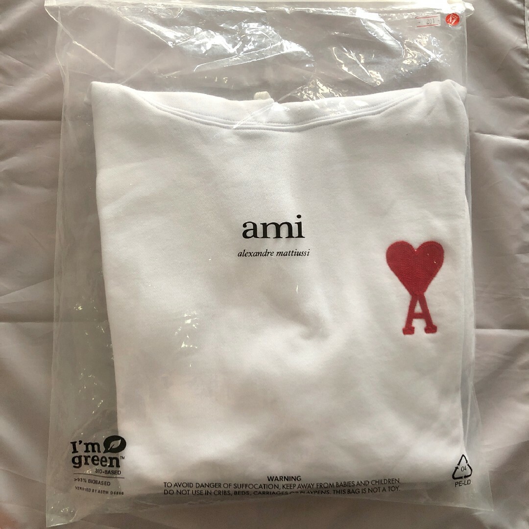 希少 男女兼用 新品 Amiparis ブラックパーカー長袖 サイズ【M】