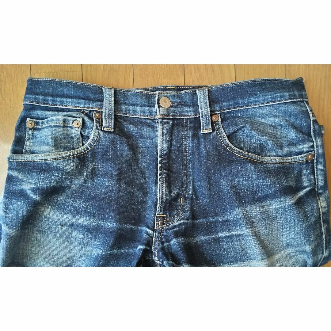 MUJI (無印良品)(ムジルシリョウヒン)のMUJI JEANS　メンズ スリムジーンズ　ネイビー　OLDSTYLE ♫ メンズのパンツ(デニム/ジーンズ)の商品写真