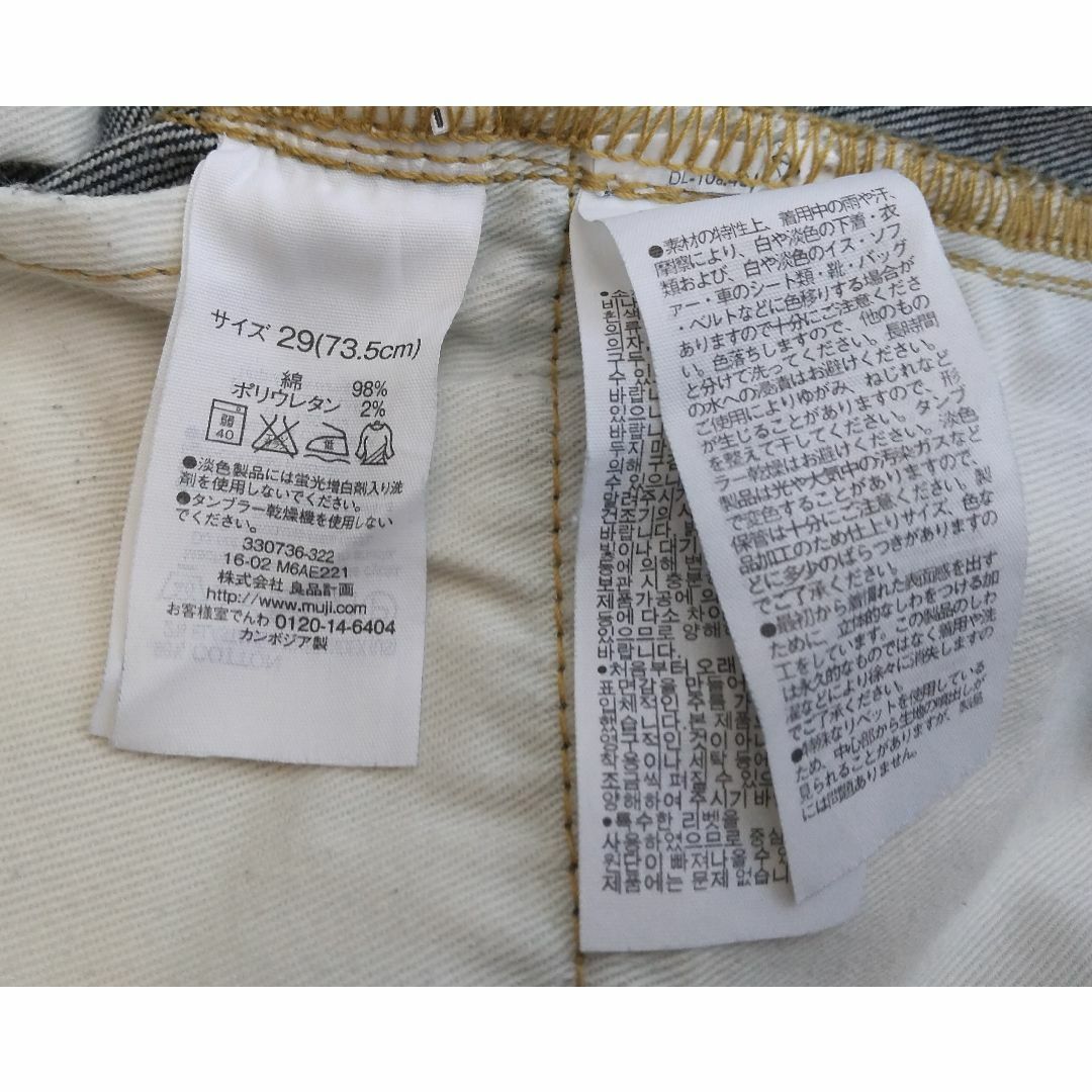 MUJI (無印良品)(ムジルシリョウヒン)のMUJI JEANS　メンズ スリムジーンズ　ネイビー　OLDSTYLE ♫ メンズのパンツ(デニム/ジーンズ)の商品写真