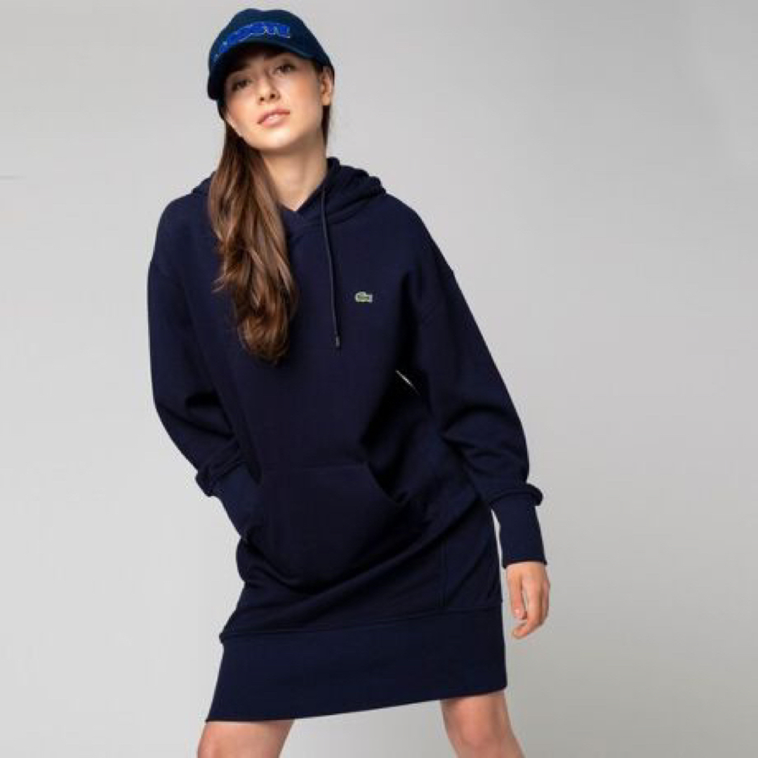 LACOSTE - 裏毛スウェットフーディワンピースの通販 by さら's shop