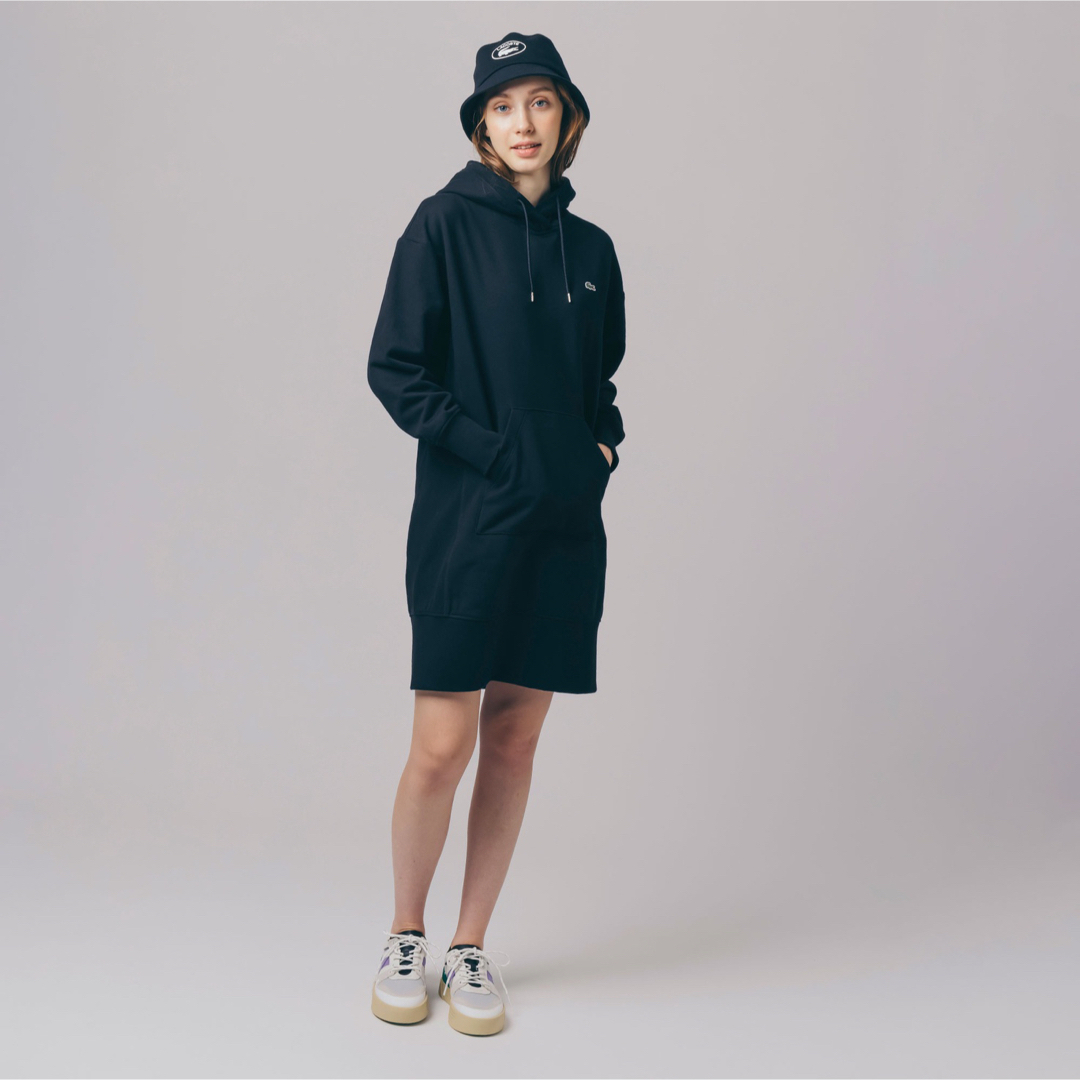 LACOSTE - 裏毛スウェットフーディワンピースの通販 by さら's shop