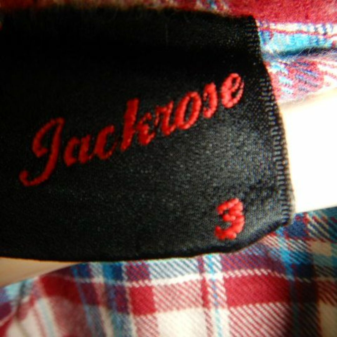 JACKROSE(ジャックローズ)の8477　ジャック　ローズ　長袖　チェック　デザイン　ウエスタン　ネルシャツ　 メンズのトップス(シャツ)の商品写真