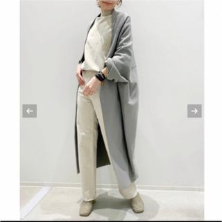 【美品】L'Appartement Havelニットコート　グリーン