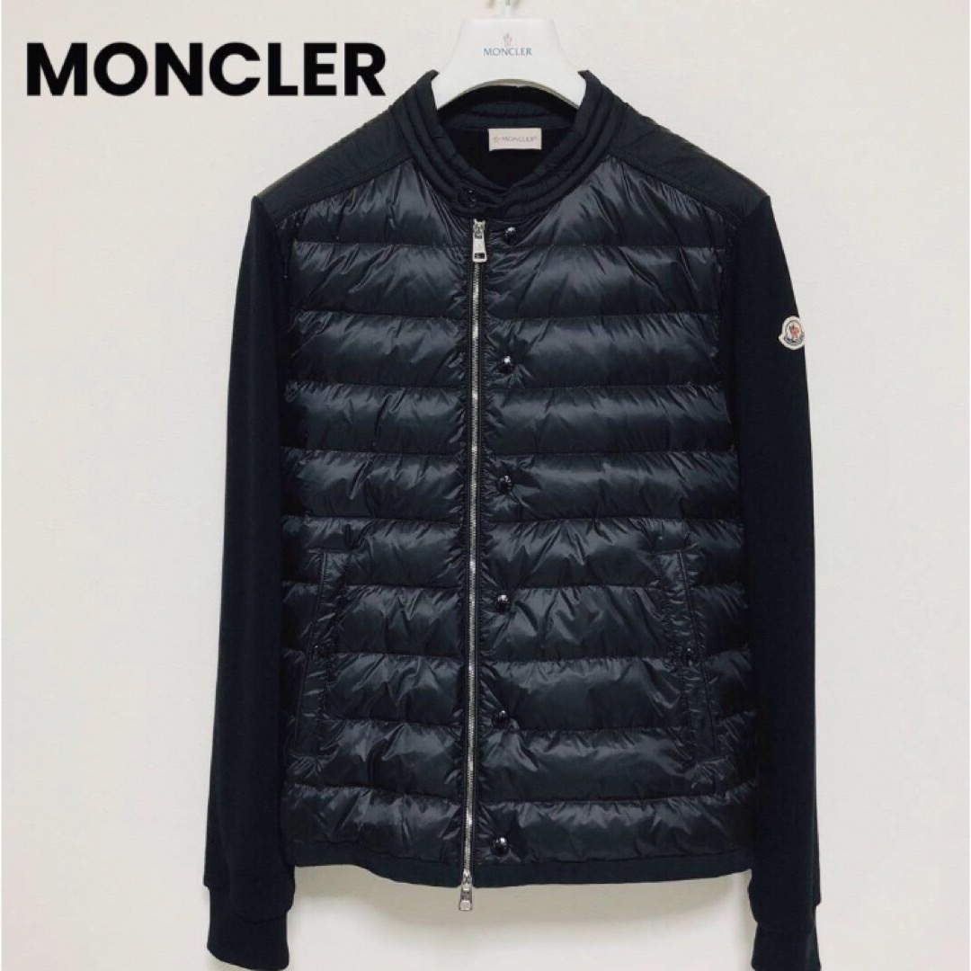 MONCLER 　モンクレール　ライダース　ハイブリッドダウン　黒　国内正規品