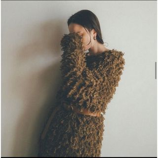 CLANE - クラネ ストライプケーブルハーフスリーブカーディガンの通販