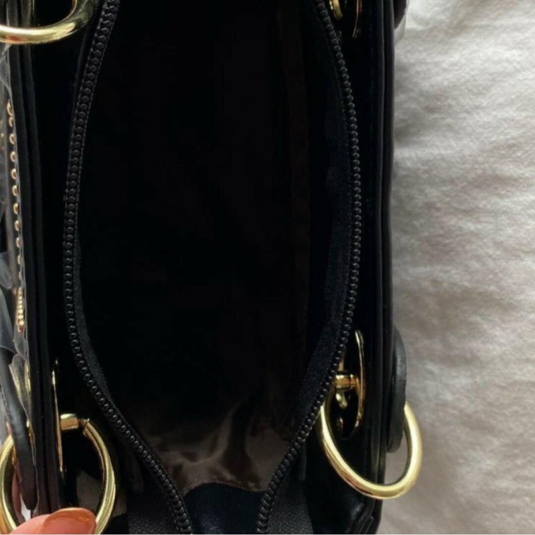 VERSACEバッグ レディース 小さめ カジュアル 韓国ファッション 黒   ハンド