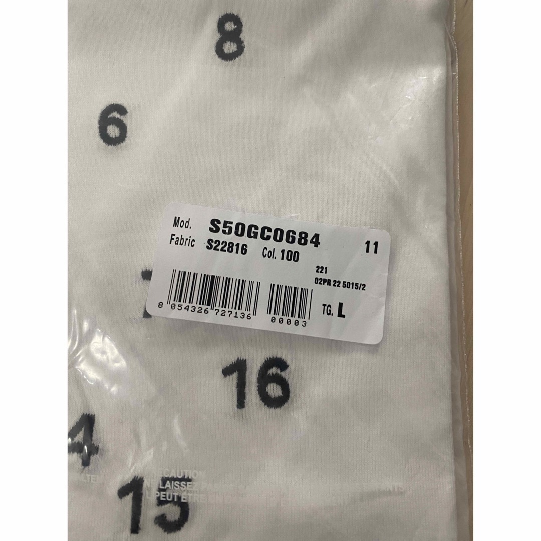 Maison Martin Margiela - マルジェラ数字 刺繍ロゴT ホワイトの通販