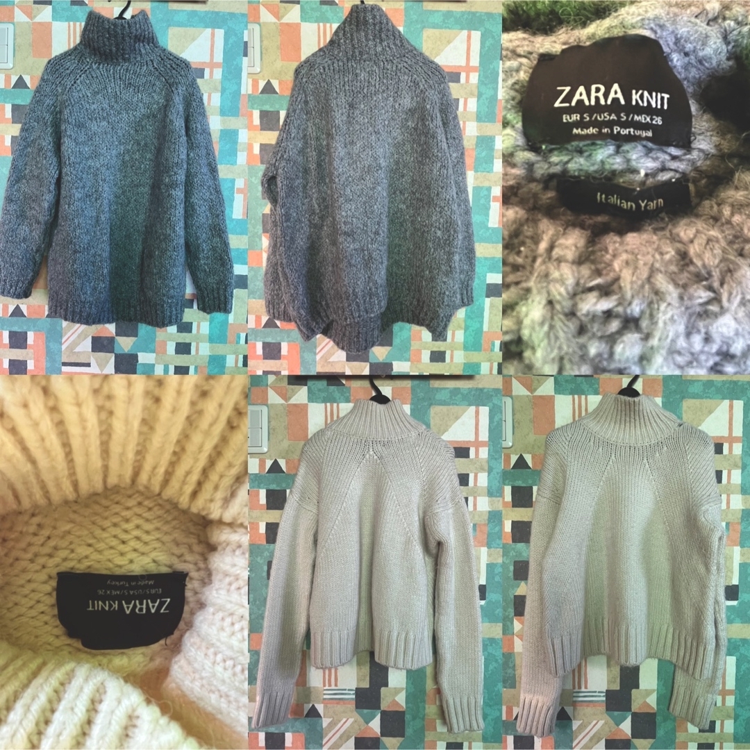 ZARA(ザラ)のコメントで6,500円❗️ZARA 7点セット　まとめ売り レディースのトップス(ニット/セーター)の商品写真