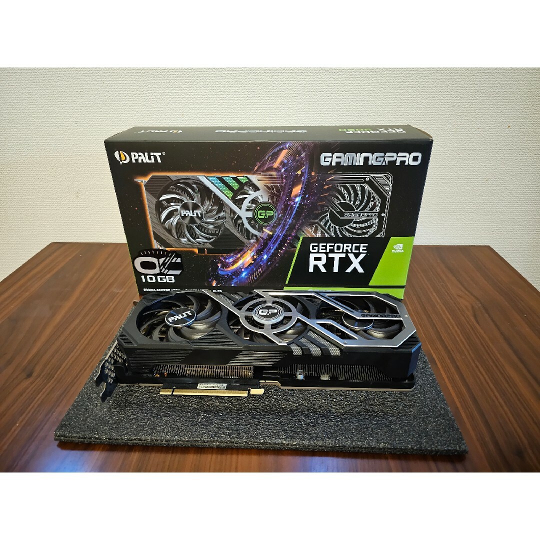 NVIDIA(エヌビディア)のPalit GeForce RTX 3080 GamingPro　中古美品 スマホ/家電/カメラのPC/タブレット(PCパーツ)の商品写真