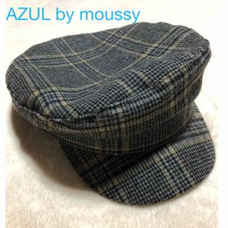 アズールバイマウジー(AZUL by moussy)の【新品】AZUL by moussy   キャスケット　チェック柄(キャスケット)