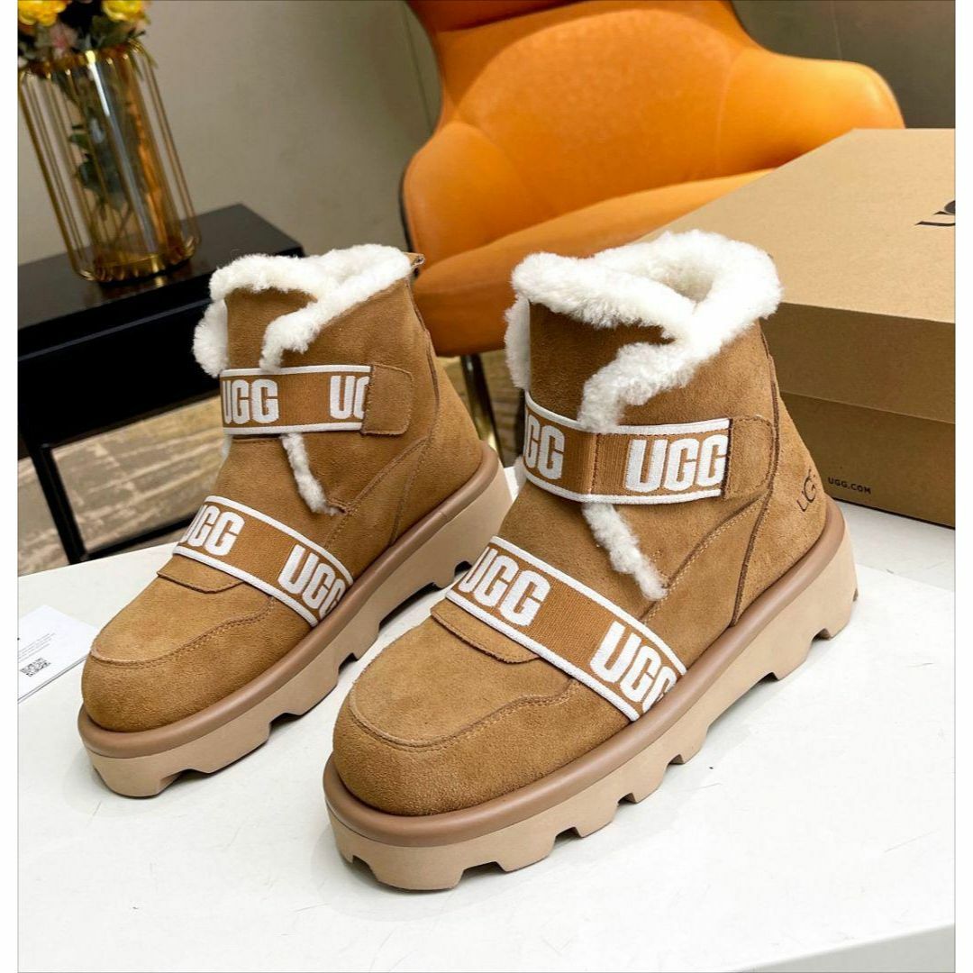 UGG - 【新品】UGG 厚底ブーツ ムートン 24.0cmの通販 by gfdg's shop