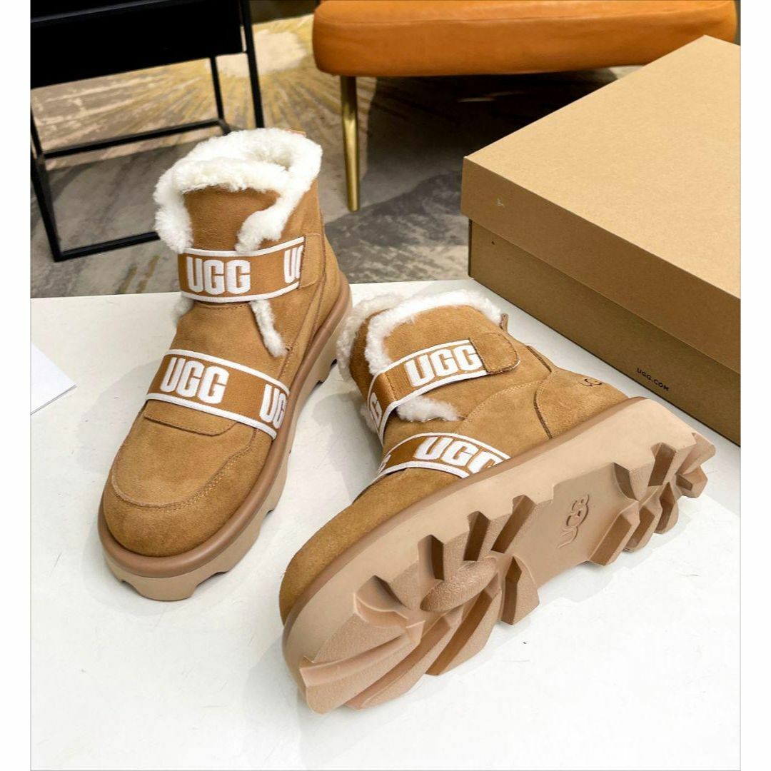 UGG - 【新品】UGG 厚底ブーツ ムートン 24.0cmの通販 by gfdg's shop