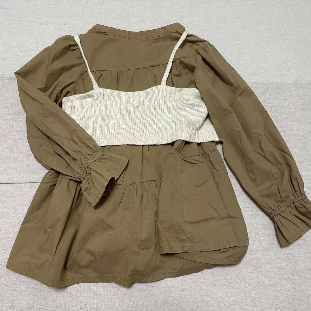 GLOBAL WORK(グローバルワーク)のGLOBALWORK ブラウス.ビスチェset♡ キッズ/ベビー/マタニティのキッズ服女の子用(90cm~)(ブラウス)の商品写真