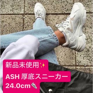 ★未使用　ASHハイカットスニーカー38