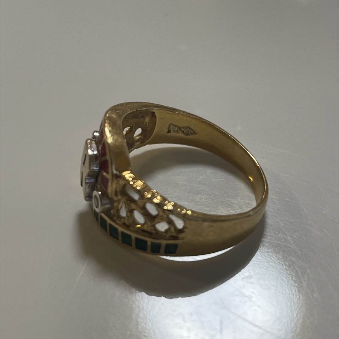 K18 ヴィンテージリング メンズのアクセサリー(リング(指輪))の商品写真