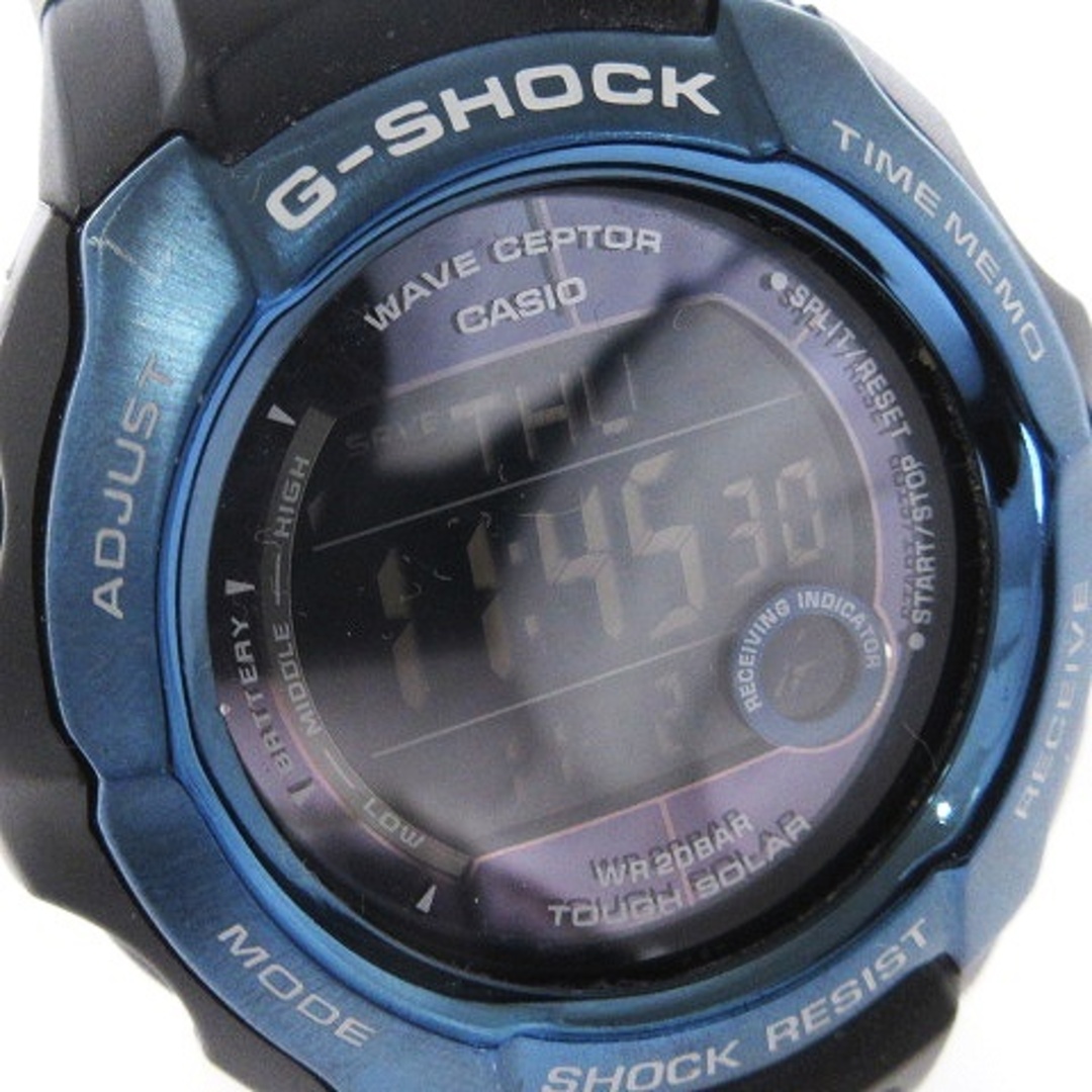 G-SHOCK(ジーショック)のカシオジーショック 腕時計 タフソーラー デジタル 青 黒 ■SM0 メンズの時計(腕時計(デジタル))の商品写真