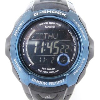 ジーショック(G-SHOCK)のカシオジーショック 腕時計 タフソーラー デジタル 青 黒 ■SM0(腕時計(デジタル))