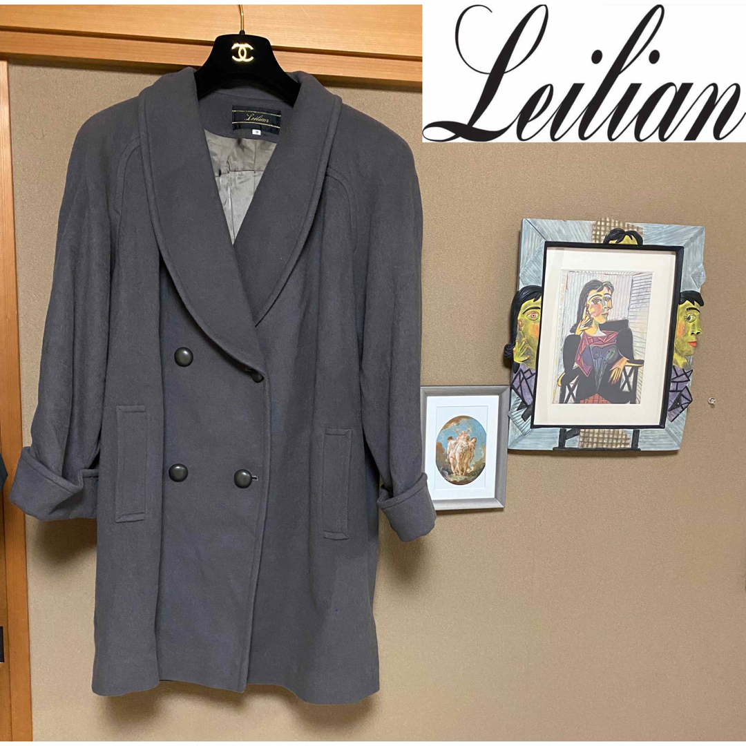 m-6900⭐︎  Leilian  未使用品　ウール100%ハーフ丈コート