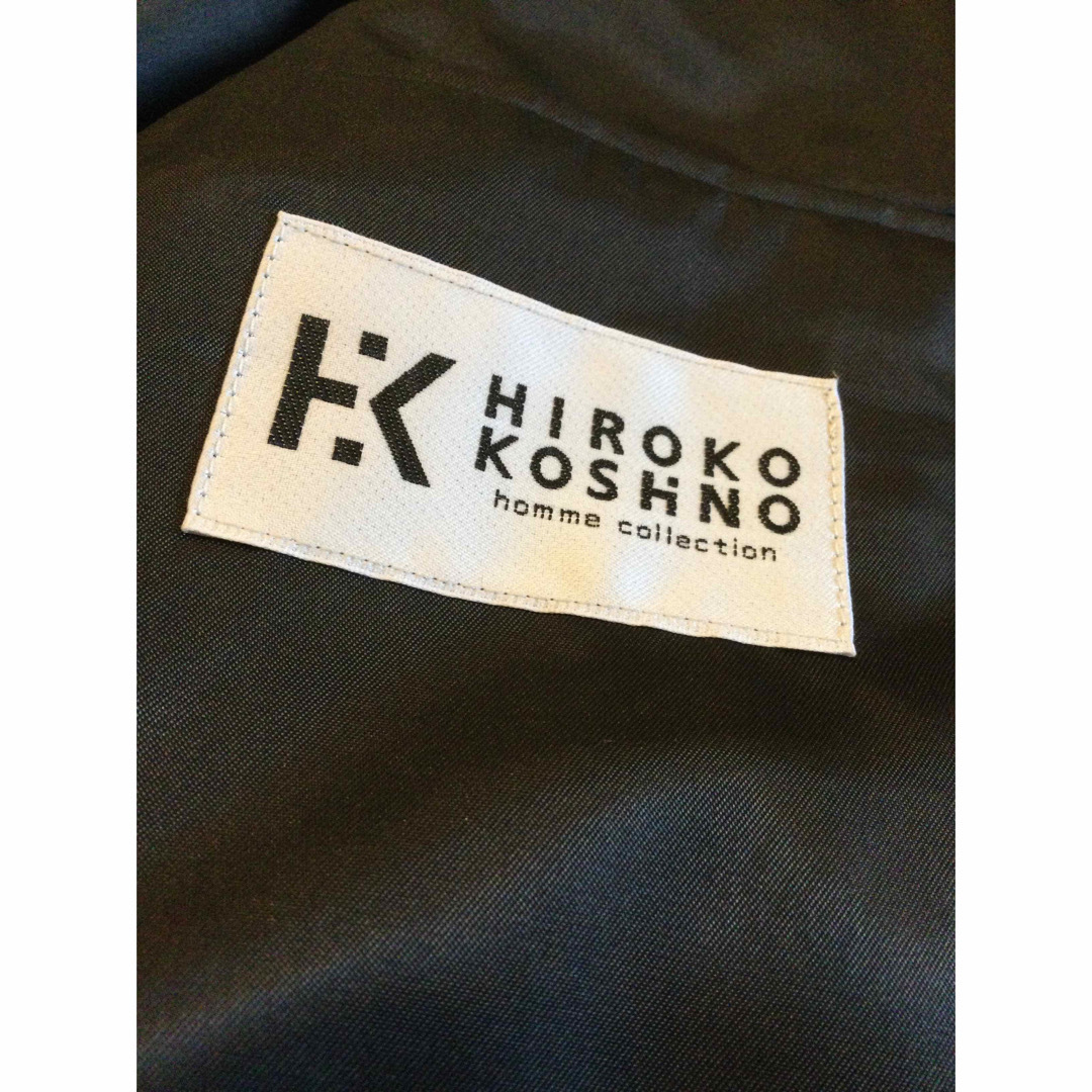 HIROKO KOSHINO(ヒロココシノ)の美品★HIROKO KOSHINOヒロココシノ★メンズスーツ（AB6）黒  メンズのスーツ(セットアップ)の商品写真