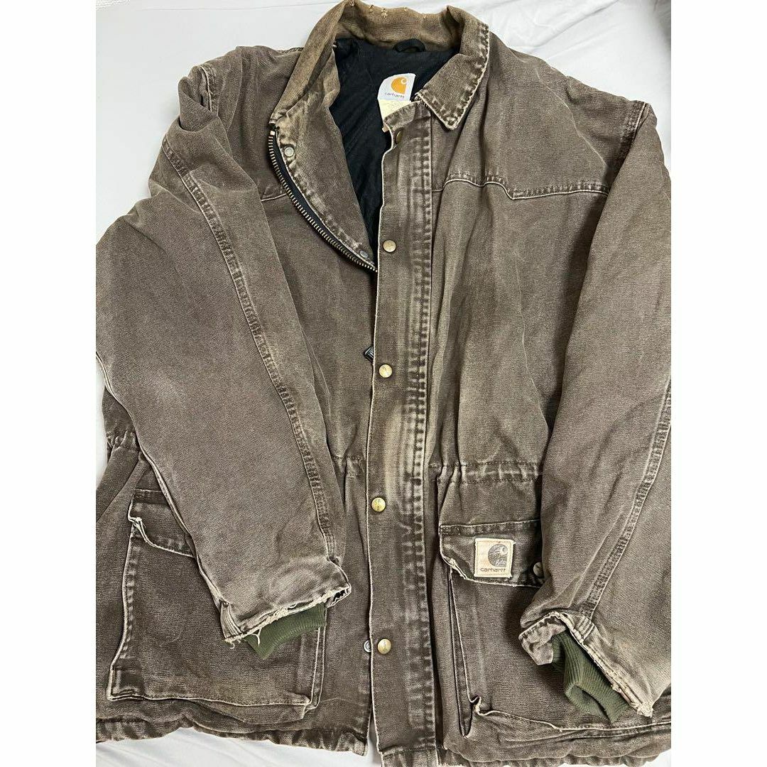 carhartt(カーハート)の【希少】USA製 カーハート ワークジャケット 古着　Lサイズ相当 メンズのジャケット/アウター(テーラードジャケット)の商品写真