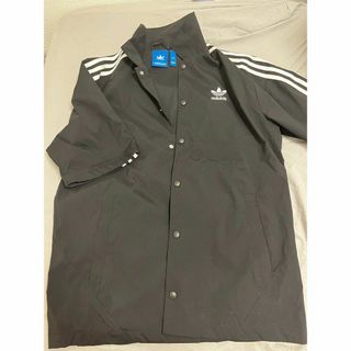 アディダス(adidas)の【希少】adidas COACH JACKET ポリエステル 黒　M(シャツ/ブラウス(半袖/袖なし))