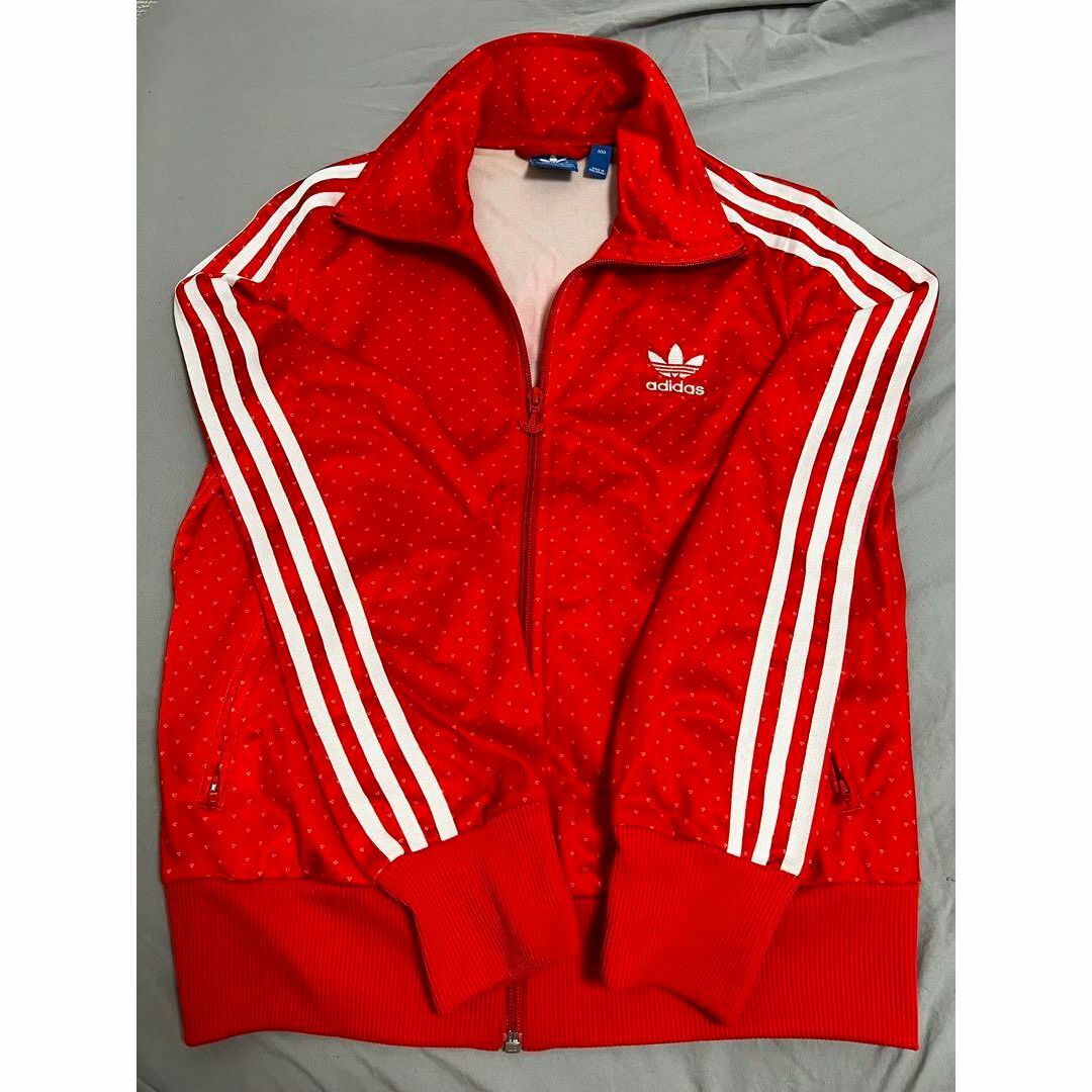 adidas(アディダス)の【希少】adidas トラックジャケット 美品 総柄 ドット レディースのジャケット/アウター(テーラードジャケット)の商品写真