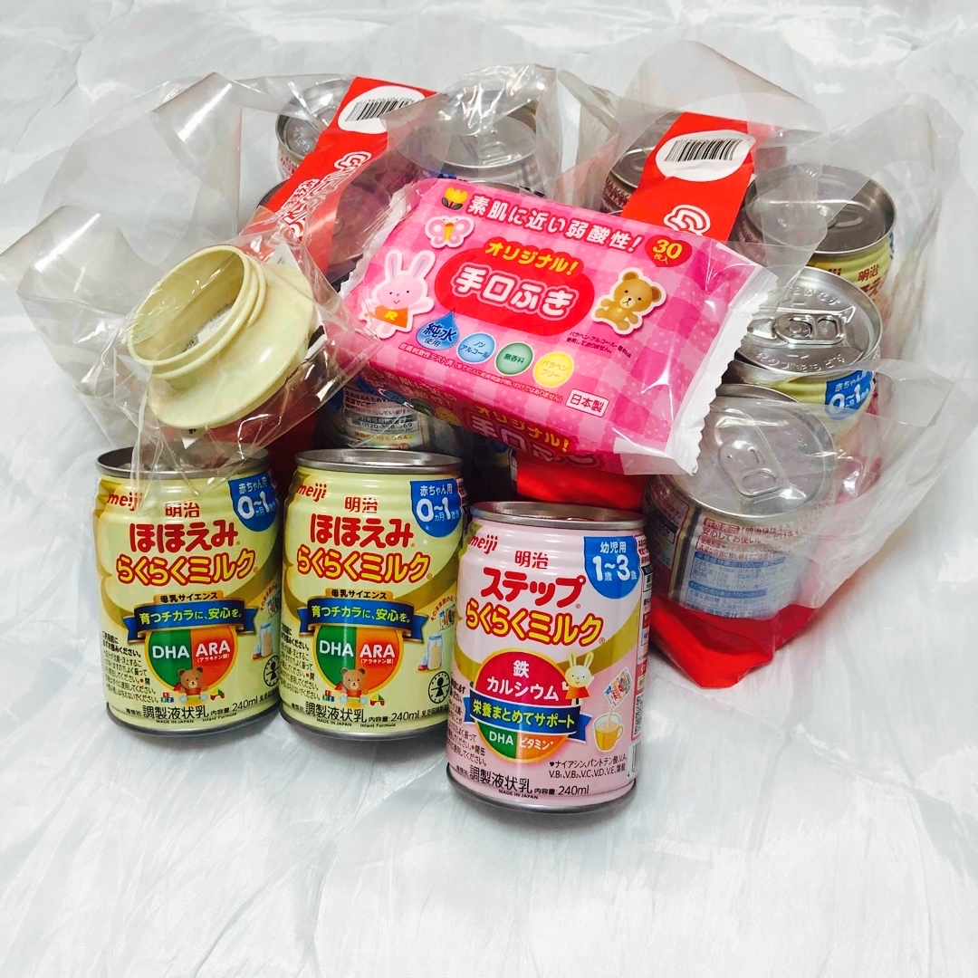 明治(メイジ)の明治 ほほえみ 液体ミルク缶　240ml アタッチメント付 コスメ/美容のスキンケア/基礎化粧品(乳液/ミルク)の商品写真