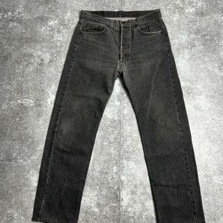 リーバイス(Levi's)の90's Levi's 501 刻印653 USA製 ブラックデニムパンツ 先染め W30(デニム/ジーンズ)