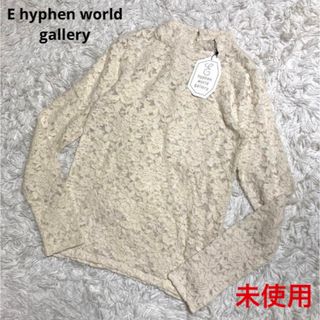 イーハイフンワールドギャラリー(E hyphen world gallery)のタグ付き未使用 E hyphen  起毛レースタートルプルオーバー(ニット/セーター)