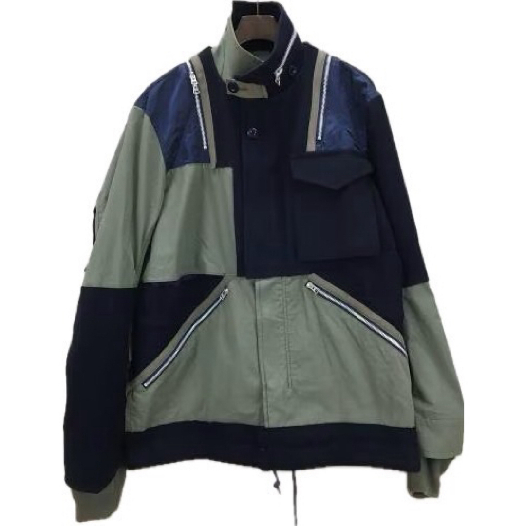 sacai(サカイ)のsacai ハイブリッドミリタリージャケット 18aw メンズのジャケット/アウター(ミリタリージャケット)の商品写真