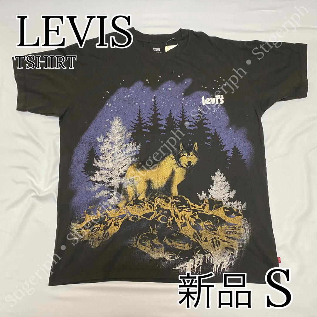 Levi's(リーバイス)のリーバイス　オーバーサイズ  Tシャツ 半袖　ブラック　Sサイズ レディースのトップス(Tシャツ(半袖/袖なし))の商品写真