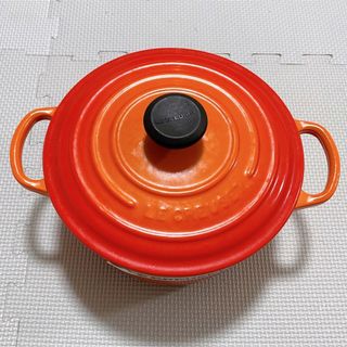 ルクルーゼ(LE CREUSET)のル・クルーゼ　鍋　オレンジ　20センチ(鍋/フライパン)