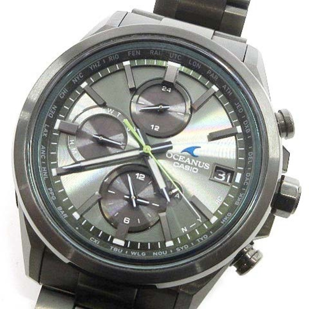 カシオ オシアナス OCW-T4000 腕時計 タフソーラー メタル ブラック