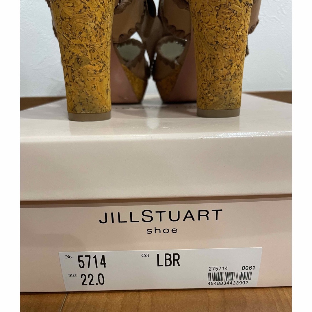 JILLSTUART(ジルスチュアート)のジルスチュアート　サンダル　22㎝　ヒール10㎝　ブラウン レディースの靴/シューズ(サンダル)の商品写真